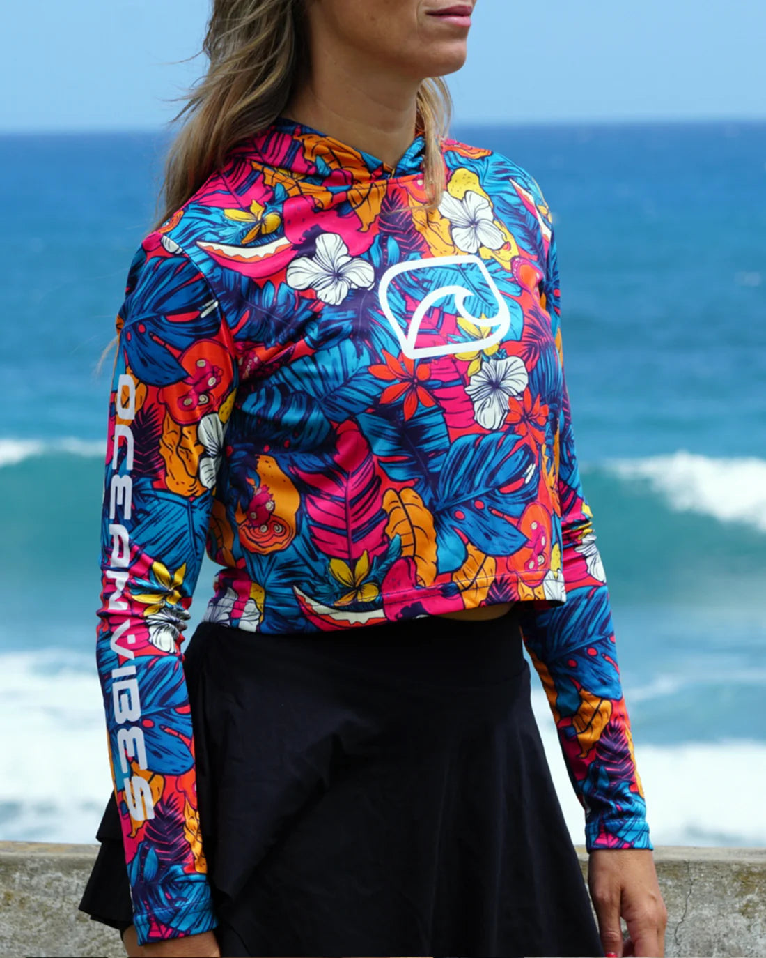 OV TROPICAL CROP RASHGUARD