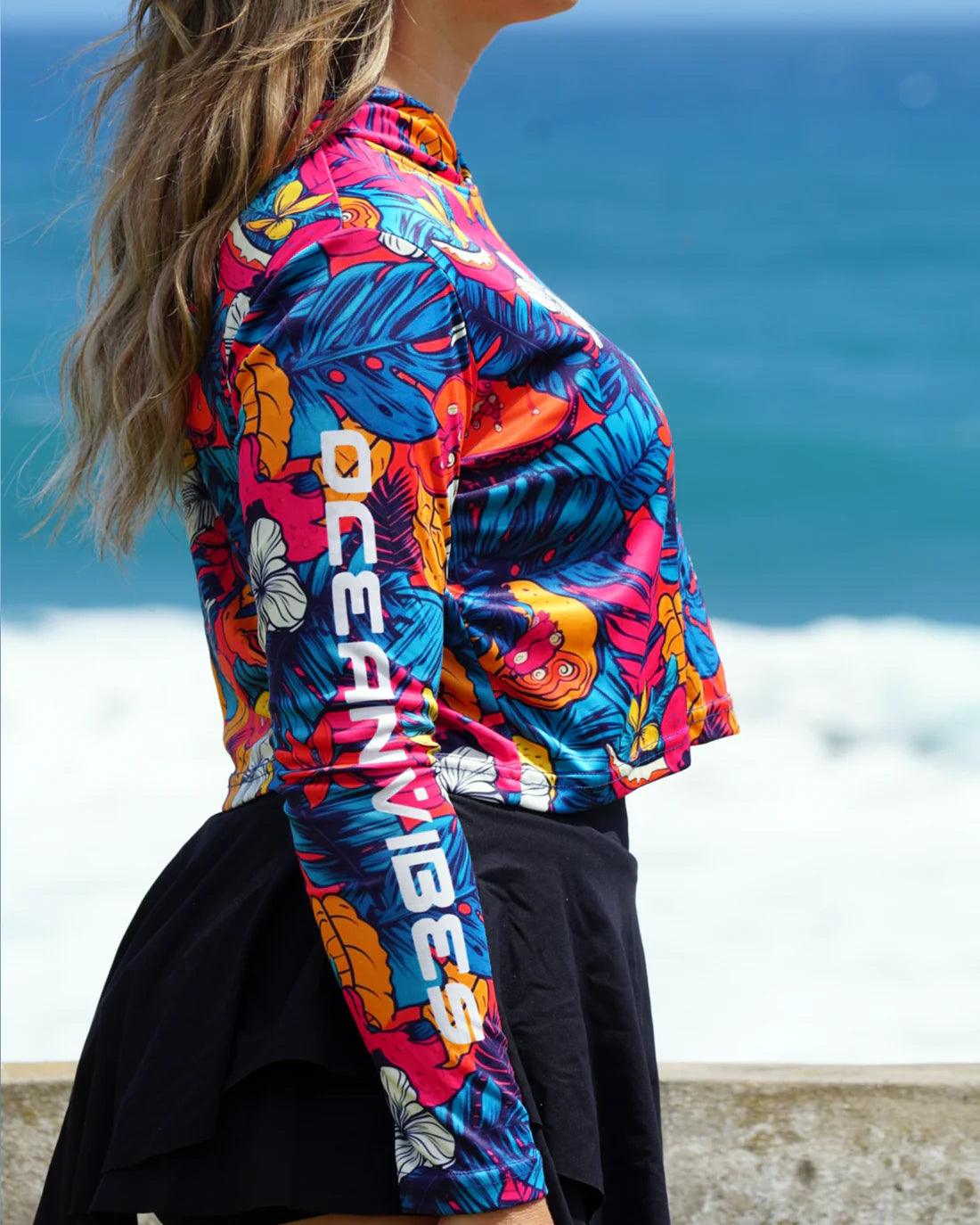 OV TROPICAL CROP RASHGUARD