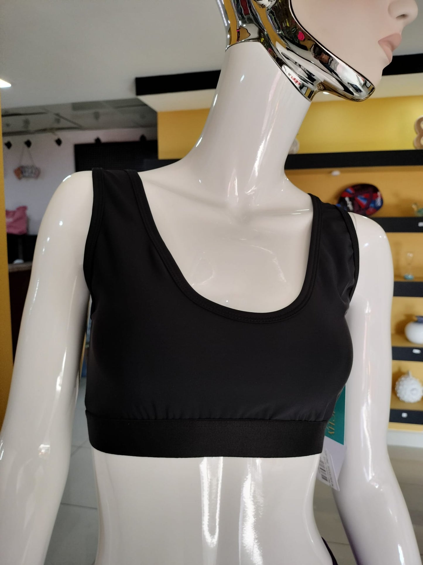 TOP ONE SHOULDER BLACK T01