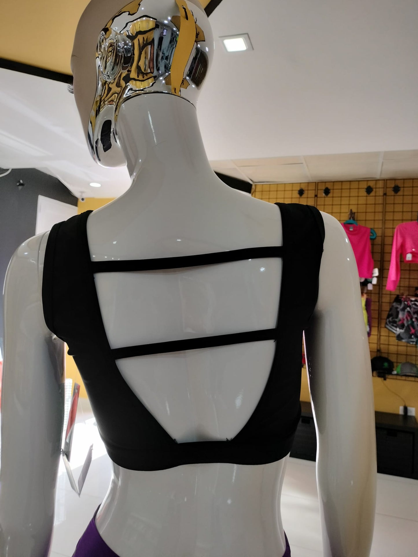 TOP ONE SHOULDER BLACK T01