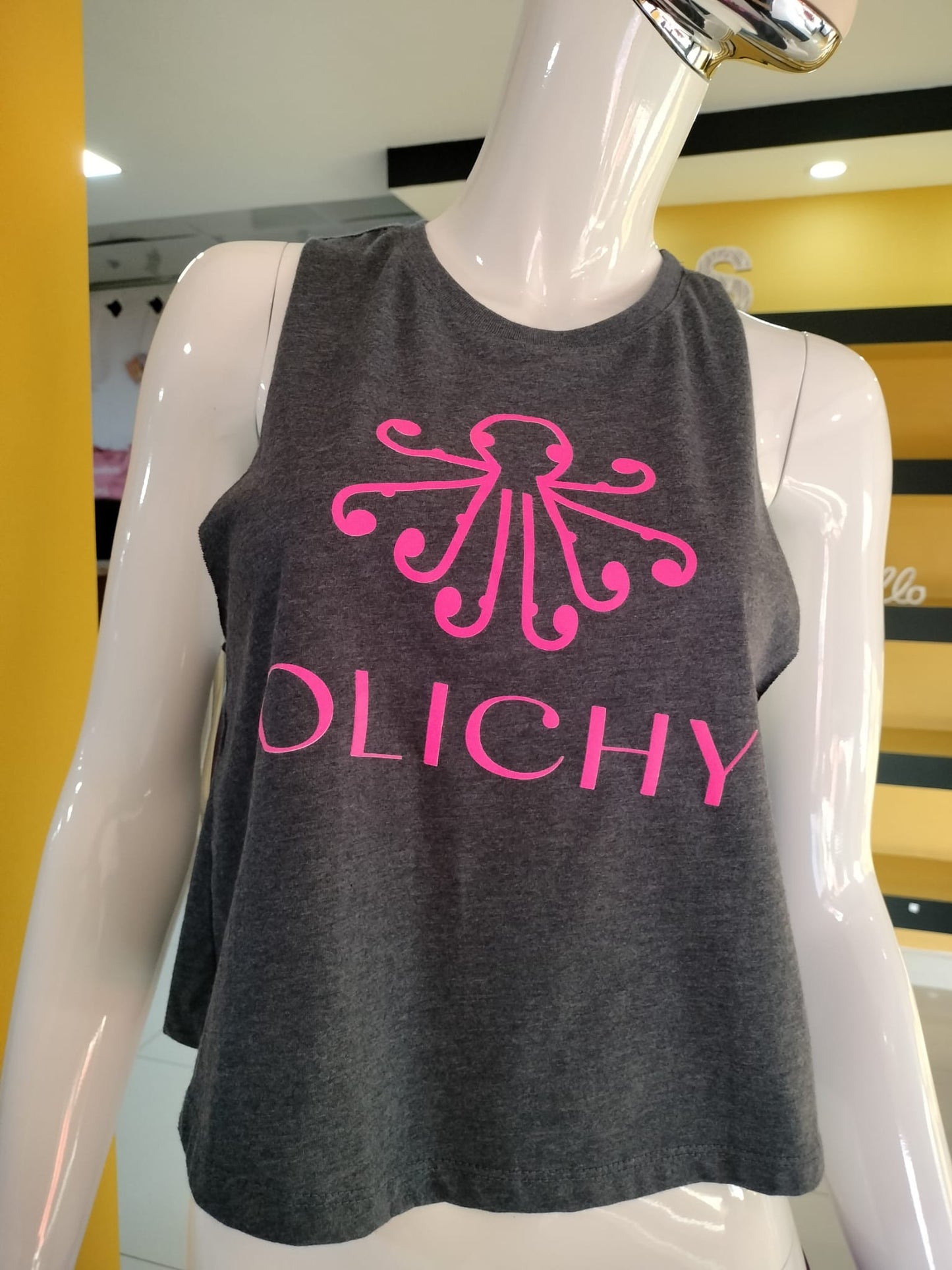 OLICHY TANK HEATHER NAVY