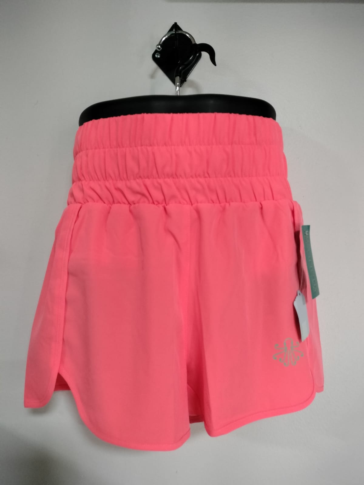HIGH WAISTED SHORT W INNER PANTY SALMON