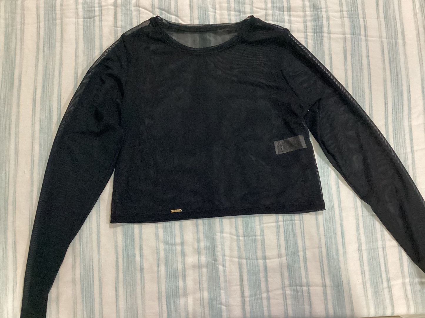 MESH LONG SLEEVE TOPS