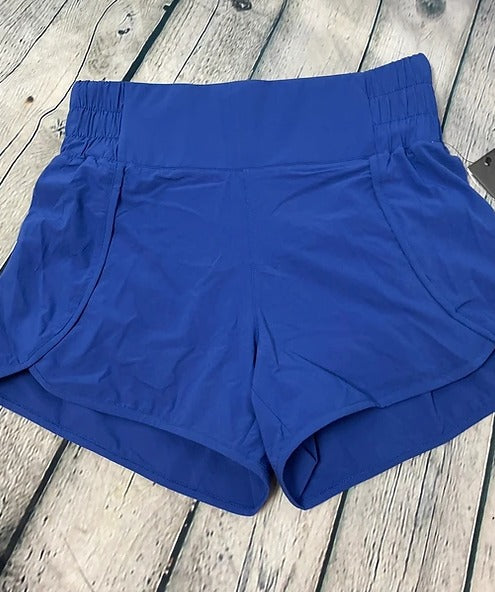 HIGH WAISTED SHORT W INNER PANTY BLUE